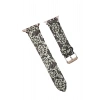 Mey İthalat®   Watch 42mm Creeper Desenli Kordon - Siyah