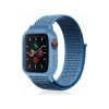 Mey İthalat®   Watch 42mm Hasırlı Cırtcırtlı Kasalı Kordon - Mavi