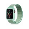 Mey İthalat®   Watch 42mm Hasırlı Cırtcırtlı Kasalı Kordon - Turkuaz