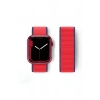 Mey İthalat®   Watch 42mm Hasırlı Cırtcırtlı Kordon - Kırmızı