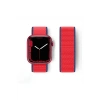 Mey İthalat®   Watch 42mm Hasırlı Cırtcırtlı Kordon - Kırmızı