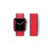 Mey İthalat®   Watch 42mm Hasırlı Cırtcırtlı Kordon - Kırmızı