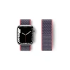 Mey İthalat®   Watch 42mm Hasırlı Cırtcırtlı Kordon - Pembe