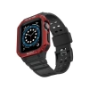Mey İthalat®   Watch 42mm KR401 Silikon Kordon - Siyah-Kırmızı