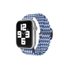Mey İthalat®   Watch 42mm Star Kordon - Zigzag Beyaz-Mavi
