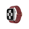 Mey İthalat®   Watch 42mm Star Kordon - Zigzag Kırmızı-Siyah