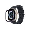Mey İthalat®   Watch Ultra 49mm Alüminyum Kasa Cam Ekran Koruyucu - Mor