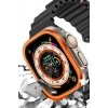 Mey İthalat®   Watch Ultra 49mm Alüminyum Kasa Cam Ekran Koruyucu - Turuncu