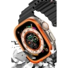 Mey İthalat®   Watch Ultra 49mm Alüminyum Kasa Cam Ekran Koruyucu - Turuncu