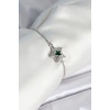 Mey İthalat® Yıldız Model Asansörlü Gümüş Renk Kadın Bileklik