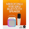 Mey İthalat® Yüksek Performanslı Kablosuz Karaoke Hoparlör