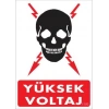 Mey İthalat® Yüksek Voltaj Uyarı Levhası 25x35 KOD:1100