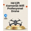 Mey İthalat® Yükseklik Sabitlemeli Katlanabilir Drone 1080P 4K Kamera Seçenekli