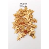 Oya Abiye Bileklik Kolye Pleksi Metalik Plastik Pul Altın Renk 24 gram 270 adet - BNC555