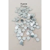 Oya Abiye Bileklik Kolye Pleksi Metalik Plastik Pul Gümüş Renk 8 gram 75 adet - BNC520