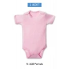 Pembe Yarım Kol Body Zıbın 7-12 YAŞ Çocuklar İçin (1 ADET) Alttan Çıtçıtlı Özel Gereksinimli