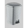 Rattan Star Pedallı Çöp Kovası 35  Lt. Royaleks-E249