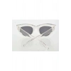 Şeffaf Beyaz Çerçeve Cat Eye Kadın Güneş Gözlüğü - Moda Gözlük