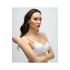 Silikonlu Desteksiz Telli Düz Boş Sütyen Beyaz