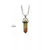Unakit Doğal Taşı Zincirli El Yapımı Kolye Uç: 3 cm Zincir: 20 cm Kutulu
