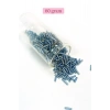 Uzun Boru Kesme Boncuk Çap 2mm Uzunluk 10 mm - 60 Gram - Camgöbeği Mavi - BNC267