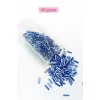 Uzun Boru Kesme Boncuk Çap 2mm Uzunluk 10 mm - 60 Gram - Mavi Beyaz - BNC275
