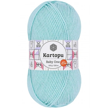 1 Adet Baby One Tüylenmeyen El Örgü İpi Yünü Bebe Mavi K578
