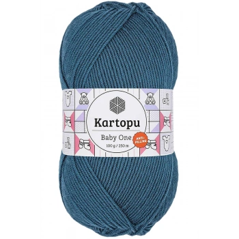 1 Adet Baby One Tüylenmeyen El Örgü İpi Yünü Petrol K1467