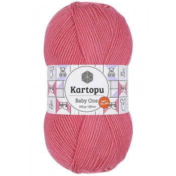 1 Adet Baby One Tüylenmeyen El Örgü İpi Yünü Şeker Pembe K244