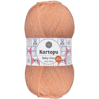 1 Adet Baby One Tüylenmeyen El Örgü İpi Yünü Yavruağzı K253