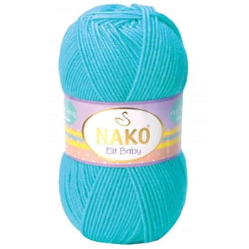 1 Adet Elite Baby El Örgü İpi Tüylenmeyen Bebek Yünü Turkuaz 3323