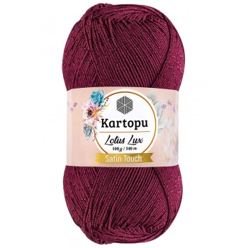 1 Adet Lotus Lux Bikini Büstiyer Bluz Simli Örgü İpi K747 Vişne