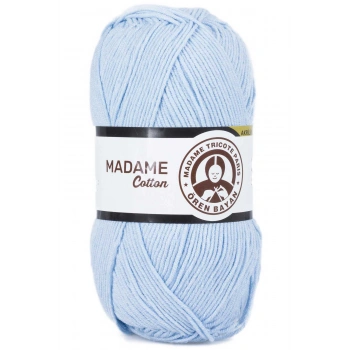 1 Adet Madame Cotton El Örgü İpi Yünü 100 gr 014 Bebe Mavi