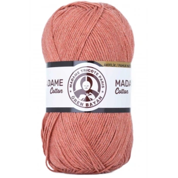 1 Adet Madame Cotton El Örgü İpi Yünü 100 gr 037 Kiremit