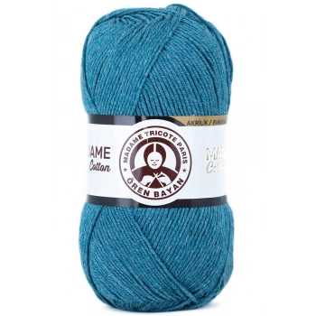 1 Adet Madame Cotton El Örgü İpi Yünü 100 gr 050 Petrol Mavi