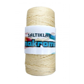 1 Adet Polyester Makrome İpi 270 Krem 100 gr
