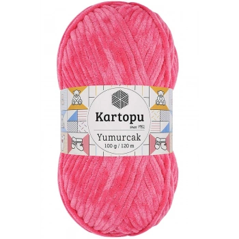 1 Adet Yumurcak Kadife El Örgü İpi Pembe K798