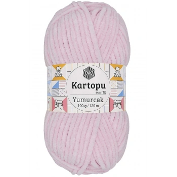 1 Adet Yumurcak Kadife El Örgü İpi Toz Pembe K1562