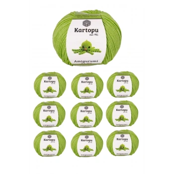 10 Adet Amigurumi El Örgü İpi 50gr 404