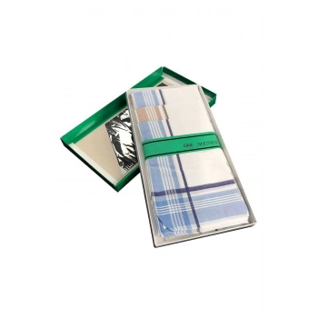 12 adet Pamuklu Lüx Erkek Mendili 40x40 cm