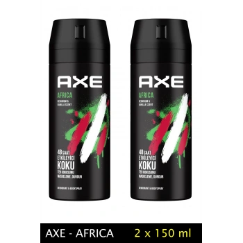 2 Adet Axe Africa Erkek Deodorant Sprey 150 ml