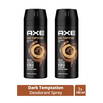 2 Adet Axe Dark Temptatıon Bay Parfüm Kofre 150 ml