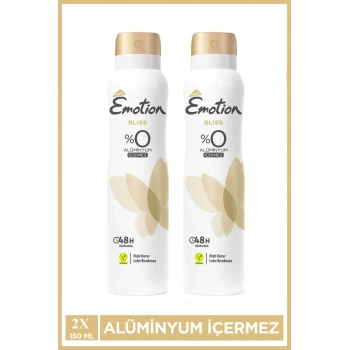 2 Adet Emotion Bliss Kadın Vegan Deodorant 150 Ml Hızlı Kurur , Leke Bırakmaz