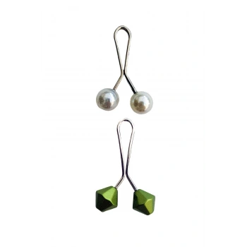 2 Adet Tesettür Eşarp ve Şal Klipsi Set 9