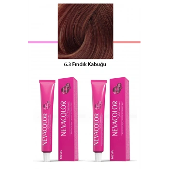 2 li Set Premium 6.3 Fındık Kabuğu - Kalıcı Krem Saç Boyası 2 X 50 g Tüp