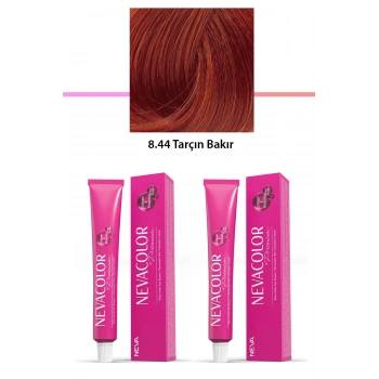 2 li Set Premium 8.44 Tarçın Bakır - Kalıcı Krem Saç Boyası 2 X 50 g Tüp