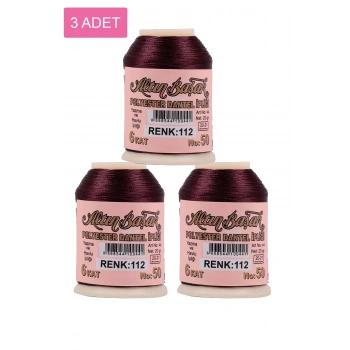 3 Adet Altınbaşak Oya ve Dantel İpi 20 gr - Royaleks - No: 112