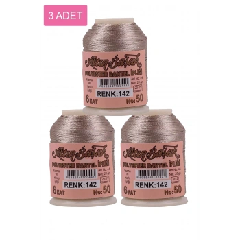 3 Adet Altınbaşak Oya ve Dantel İpi 20 gr - Royaleks - No: 142