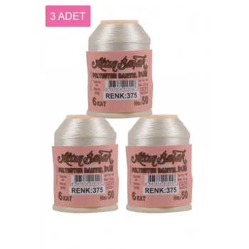 3 Adet Altınbaşak Oya ve Dantel İpi 20 gr - Royaleks - No: 375