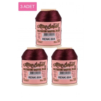 3 Adet Altınbaşak Oya ve Dantel İpi 20 gr - Royaleks - No: 604